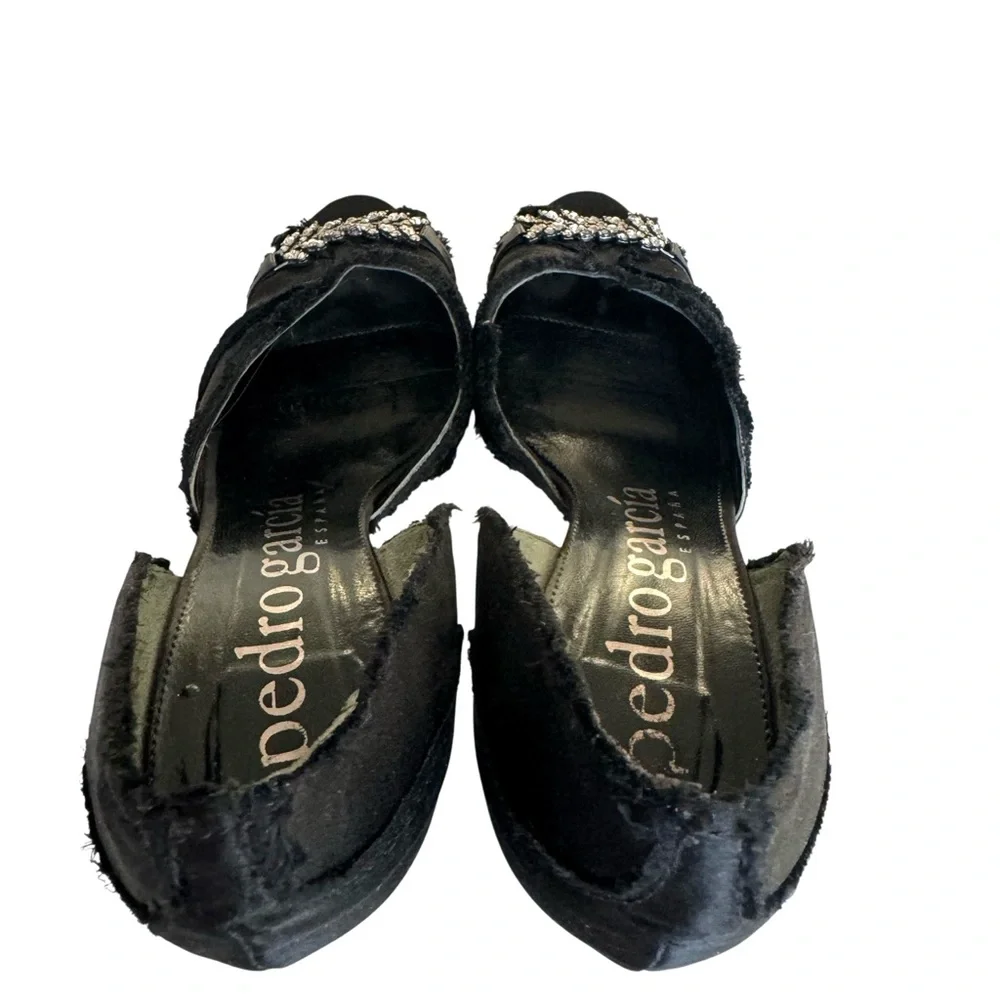 Pedro Garcia Swarovski Crystal Heels D’Orsay Pumps